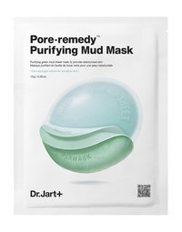 Обновляющая тканевая маска для лица с зеленой глиной Dr.Jart Pore ∙ Remedy Purifying Mud Mask