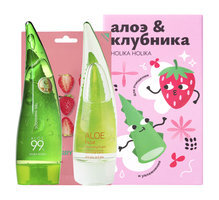 Набор для очищения и увлажнения кожи лица Holika Holika Набор Алоэ и клубника