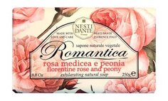Мыло с ароматом розы и пиона Nesti Dante Romantica Florentine Rose & Peony Exhilarating Natural Soap