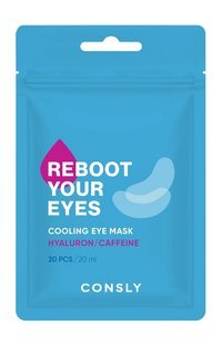 30 охлаждающих тканевых патчей для области вокруг глаз Consly Reboot Your Eyes Cooling Eye Mask