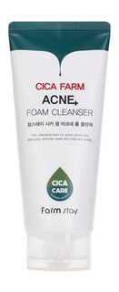 Пенка для проблемной кожи лица с экстрактом центеллы азиатской FarmStay Cica Farm Acne Foam Cleanser
