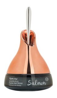 Омолаживающий крем для лица с маслом лосося и пептидами FarmStay Salmon Oil & Peptide Vital Cream