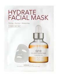 Тонизирующая тканевая маска для лица с коэнзимом Q10 Dermal Q10 Hydrate Facial Mask