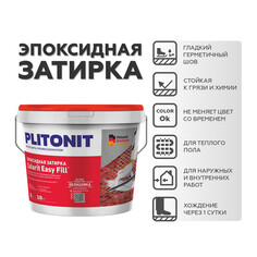 Затирки для плитки керамической и керамогранита затирка для швов PLITONIT Colorit EasyFill 1-10мм 2кг антрацит, арт.Н008638