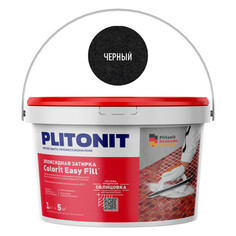 Затирки для плитки керамической и керамогранита затирка для швов PLITONIT Colorit EasyFill 1-10мм 2кг черный, арт. Н010336