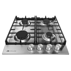 Варочные поверхности газовые поверхность газовая MILLEN MGH 452 IX 4 конф. серебристый
