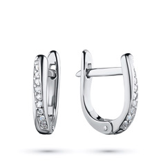 Серьги из серебра э0612сг06210501 ЭПЛ Даймонд