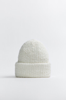 шапка женская Шапка-бини махровая в рубчик Befree