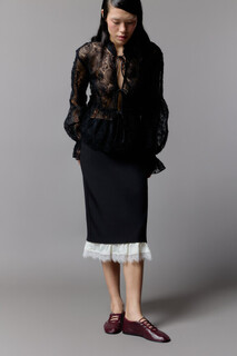 юбка женская Юбка миди костюмная с кружевной подкладкой Befree