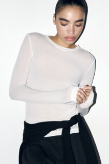 лонгслив женский Лонгслив трикотажный из тенсела и шерсти Befree