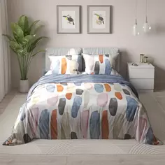 Комплект постельного белья Amore Mio Сезанн полутораспальный сатин белый