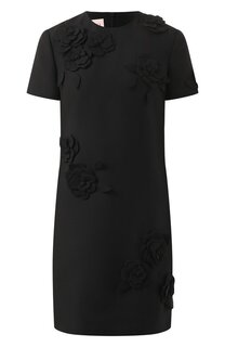 Платье из шерсти и шелка Valentino