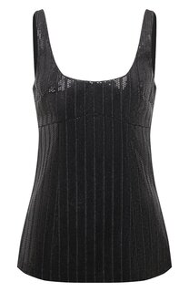 Шерстяной топ с отделкой пайетками Brunello Cucinelli