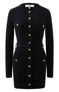 Платье из шерсти и вискозы Chloé Chloe