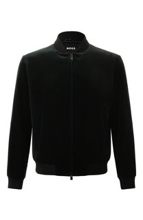 Бархатный бомбер BOSS