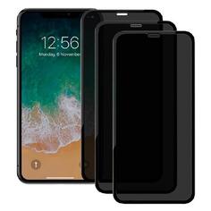 Защитное стекло для смартфона Perfeo для Apple iPhone XR/11 черный 3D Антишпион Компле для Apple iPhone XR/11 черный 3D Антишпион Компле