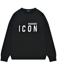 Свитшот с принтом ICON, черный Dsquared2