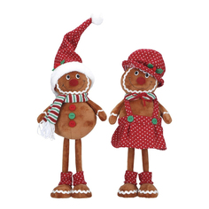 Новогодний сувенир &quot;Пряничные плюшевые мальчик и девочка&quot; Timstor