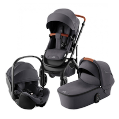 Детская коляска 3 в 1 BRITAX ROEMER SMILE 5Z Midnight Grey и Кресло автомобильное BABY-SAFE 5Z