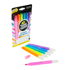Смываемые фломастеры пастельных цветов Take Note 6 шт Crayola