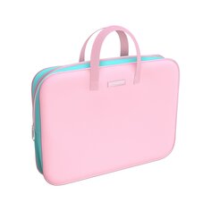 Папка текстильная на молнии с ручками Rose, A4+, розовый Erich Krause