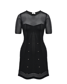 Платье мини с верхом из сетки Elisabetta Franchi