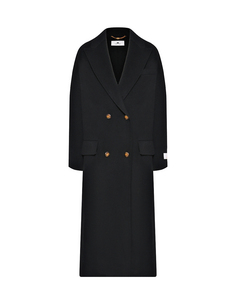 Пальто макси двубортное Elisabetta Franchi