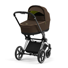 Коляска для новорожденных Cybex Priam IV люлька Khaki Green и шасси Chrome Black