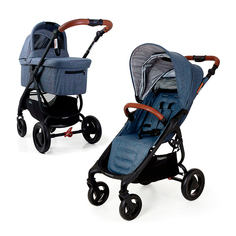 Детская коляска 2 в 1 прогулочный блок Snap 4 Trend Denim и люлька Valco Baby