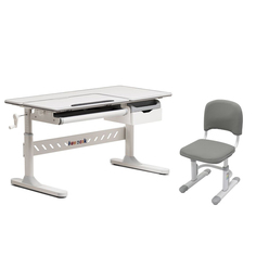 Комплект парта Fiore grey + стул SST3D grey Cubby
