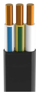 Кабель Кабэкс ТХМ00375256 ВВГ-Пнг(А)-LS 3х1.5 ОК (N PE) 0.66кВ плоский (100м)