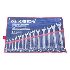 Набор комбинированных ключей King Tony 5/16"-1-1/4", 14 предметов (1214SR) 5/16"-1-1/4", 14 предметов (1214SR)