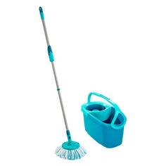 Комплект для уборки Leifheit Clean Twist Disc Mop Ergo, швабра с телескопической ручкой + насадка Micro Duo + ведро с системой отжима (52101) Clean Twist Disc Mop Ergo, швабра с телескопической ручкой + насадка Micro Duo + ведро с системой отжима (52101)
