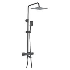Душевая система Shevanik S3096H, c термостатом, черная S3096H, c термостатом, черная