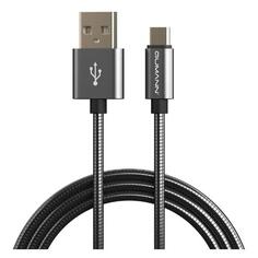 Кабель Qumann microUSB 2,4А 1m Black (20100) microUSB 2,4А 1m Black (20100)