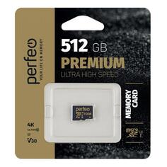 Карта памяти Perfeo microSDXC 512GB High-Capacity Class 10 UHS-3 V30 (PF512GMCSX10V30) microSDXC 512GB High-Capacity Class 10 UHS-3 V30 (PF512GMCSX10V30)