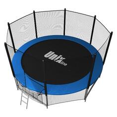 Каркасный батут UNIX line Classic, 12ft, 366 см, лестница Blue/Green (TRUCL12OUT) Classic, 12ft, 366 см, лестница Blue/Green (TRUCL12OUT)