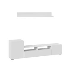 Стенка для гостиной Трия "Сильвия", 61х193х35 см, белый ясень (242643) "Сильвия", 61х193х35 см, белый ясень (242643)