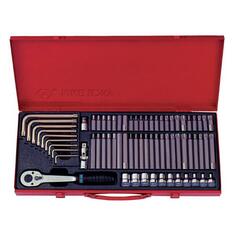 Набор бит King Tony 3/8", Torx, Spline, HEX, 69 предметов (5169PR) 3/8", Torx, Spline, HEX, 69 предметов (5169PR)