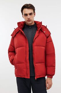 Куртка оверсайз с капюшоном, 3XL, красный Baon