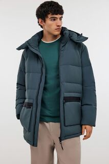Пуховик с воротником-стойкой, 3XL, серый Baon