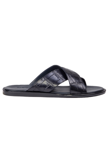 Шлепанцы из кожи крокодила BARDINI