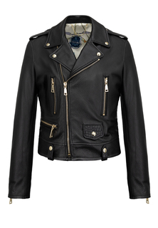 Куртка из кожи оленя со вставками из крокодила BARDINI