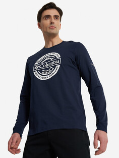 Лонгслив мужской Columbia Rockaway River Graphic Ls Tee, Синий