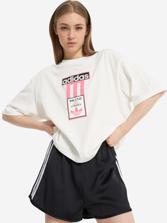 Футболка женская оверсайз adidas, Белый