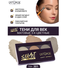 LATUAGE COSMETIC Тени для век SMART TOUCH 3-х цветные