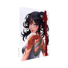 ТОЧКАБУК Блокнот А5 в точку Девушка с татуировкой дракона