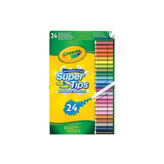 Набор фломастеров CRAYOLA Смываемые фломастеры Supertips Washable 24.0