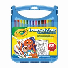 Набор фломастеров CRAYOLA Смываемые фломастеры в кейсе для хранения Create&Colour 65.0