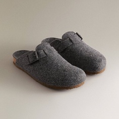 Тапочки ZARA HOME Сабо из фетра с пряжкой